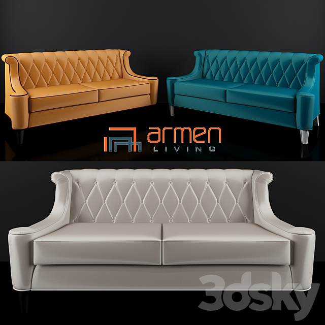 Armen Living Barrister Velvet Sofa Free Download