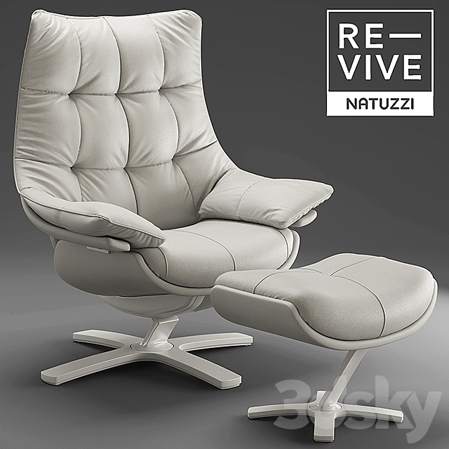Armchair Re-vive by Natuzzi 3DSMax File - thumbnail 2