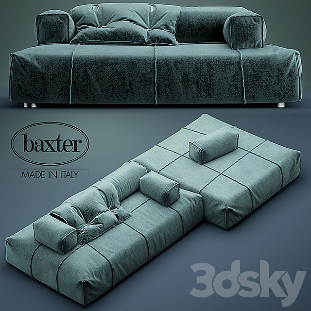 Sofa baxter PANAMA BOLD MODULAR SOFA 3d