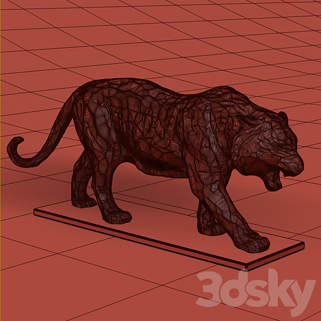 Sculpture Tiger 3DSMax File - thumbnail 3