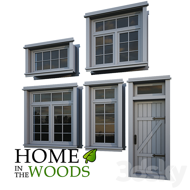 Windows and doors for houses 3DSMax File - thumbnail 1