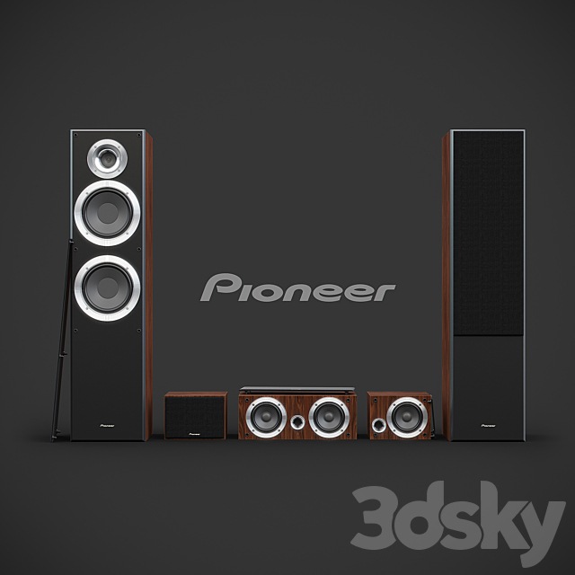 Pioneer S-ES21TB-T Speaker System 3DSMax File - thumbnail 1
