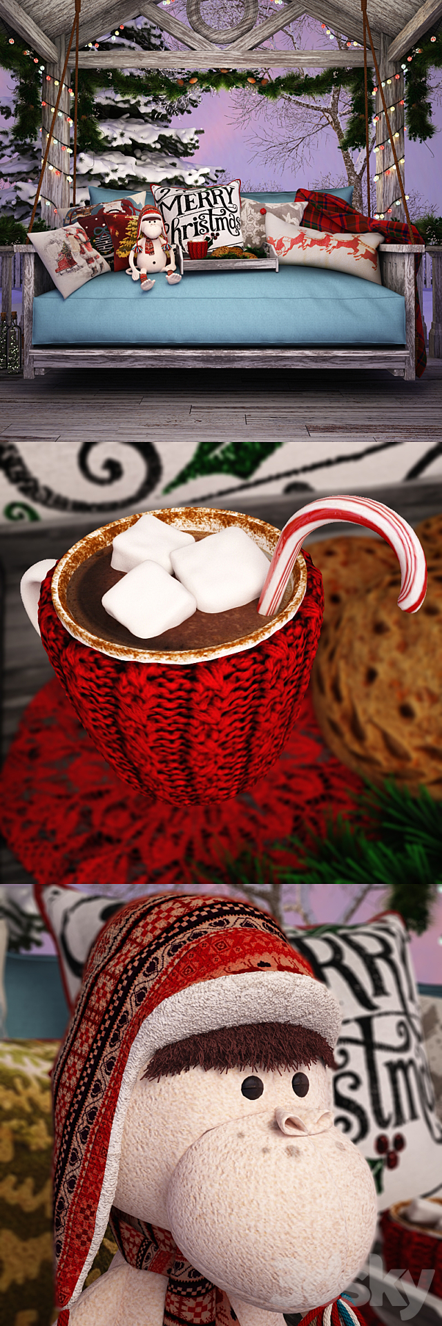Irma and cocoa 3d