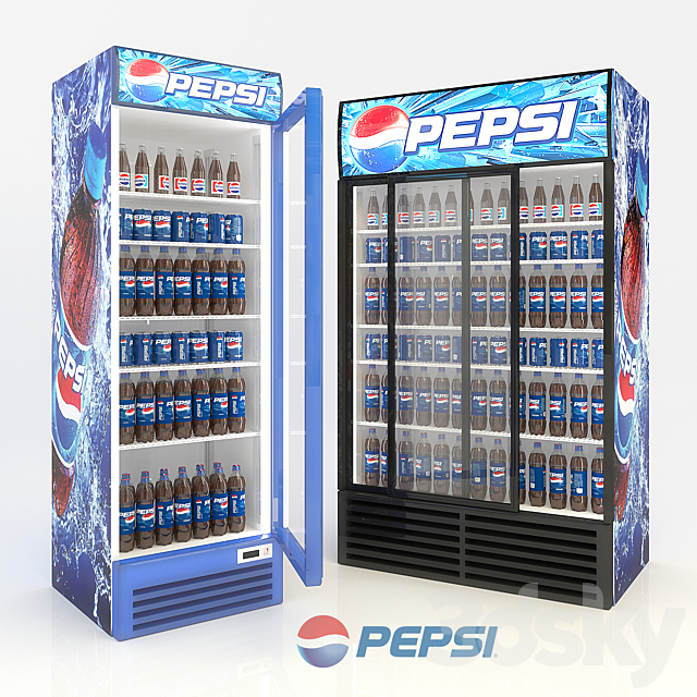 Refrigerator Pepsi. 3DSMax File - thumbnail 1