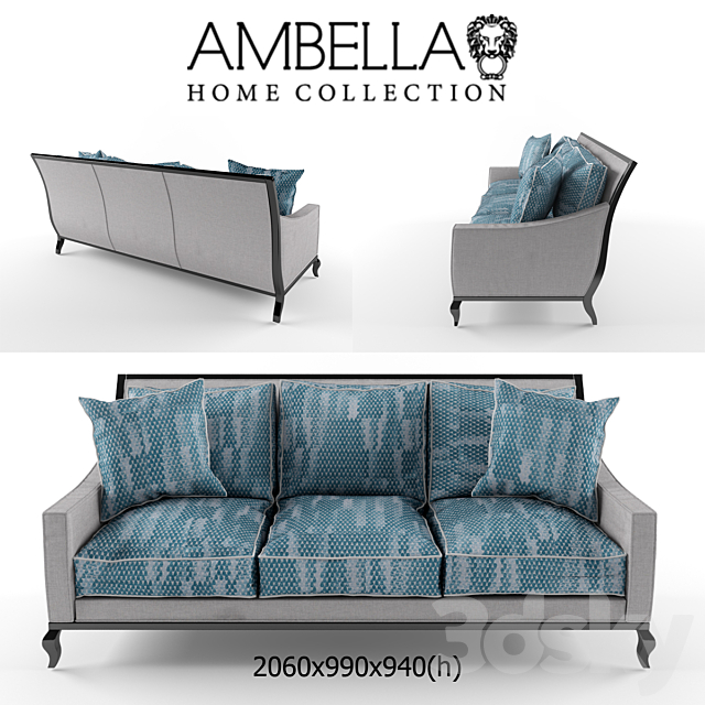 Ambella home JULES SOFA 3d