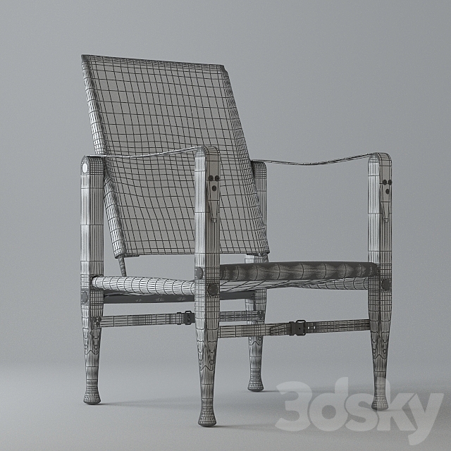 Armchair Safari chair by Carl Hansen & Søn 3DSMax File - thumbnail 3