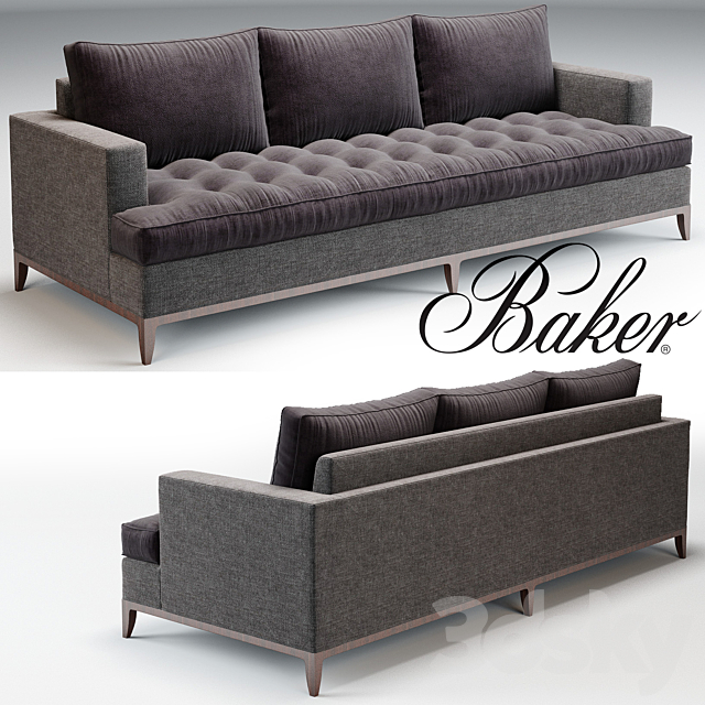Baker Bennet Sofa No. 6567S 3DSMax File - thumbnail 1