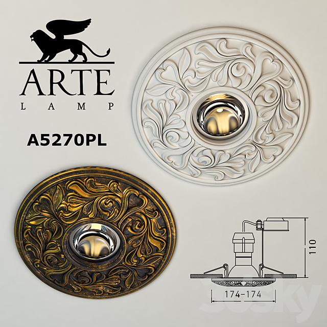 ARTE LAMP A5270PL 3DSMax File - thumbnail 1