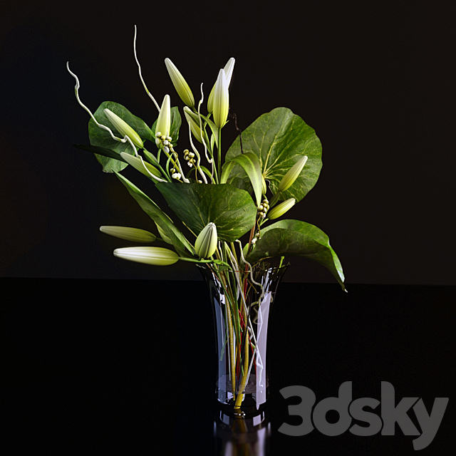 bouquet of flowers 3DSMax File - thumbnail 1