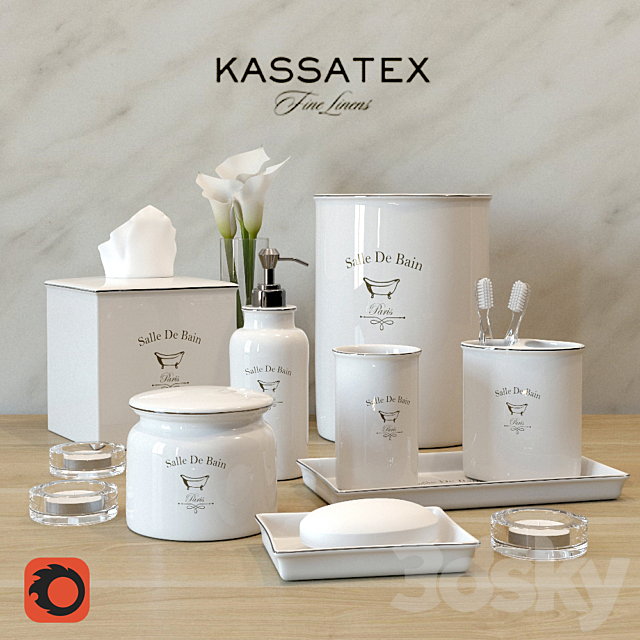 Set for bathroom Kassatex 3DSMax File - thumbnail 1