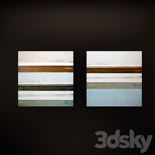 The picture in the frame: a collection of 43. Abstract 3DSMax File - thumbnail 3