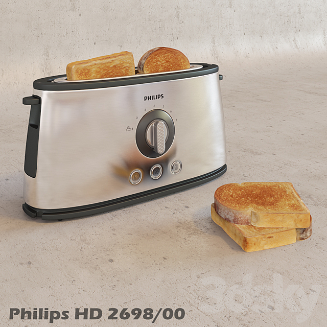 Toaster Philips HD2698 _ 00 3DSMax File - thumbnail 1