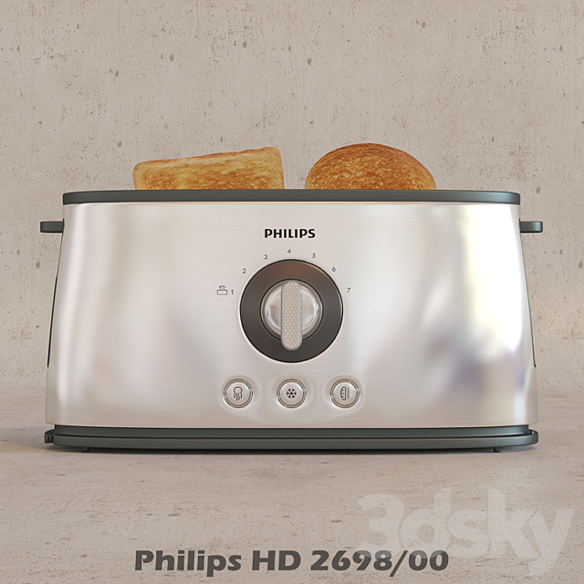 Toaster Philips HD2698 _ 00 3DSMax File - thumbnail 2