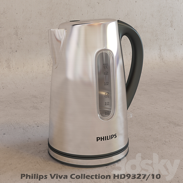 Kettle Philips Viva Collection HD9327-10 3DSMax File - thumbnail 1