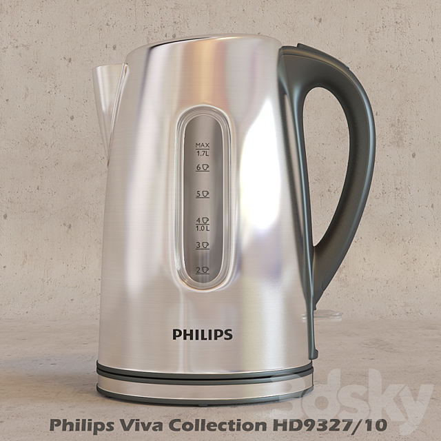 Kettle Philips Viva Collection HD9327-10 3DSMax File - thumbnail 2