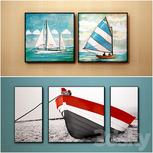 The picture in the frame: a collection of 45 Marine theme 3d