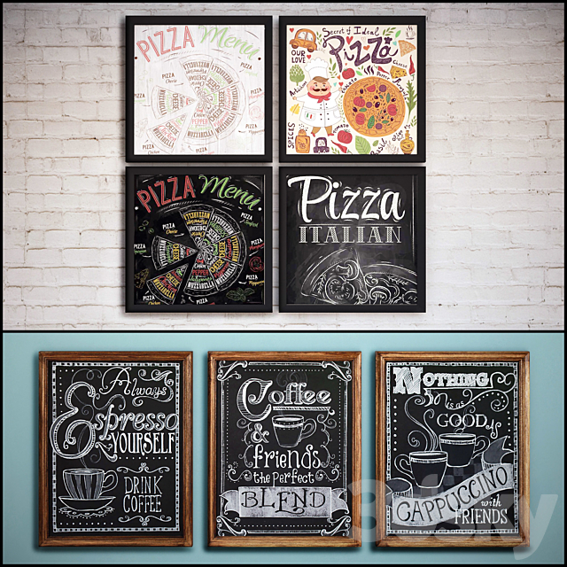The picture in the frame: a collection of 47 Bar topic 3d