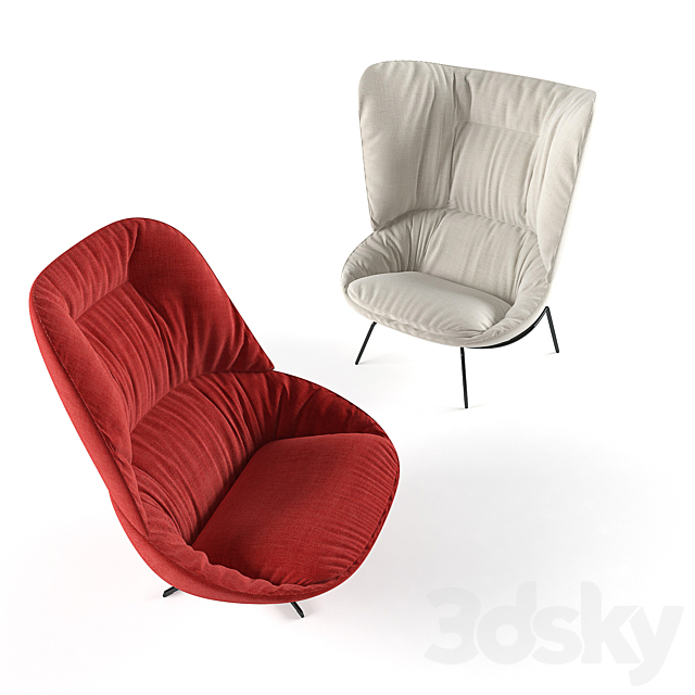 LADLE FAMILY Lounge chairs 3DSMax File - thumbnail 2