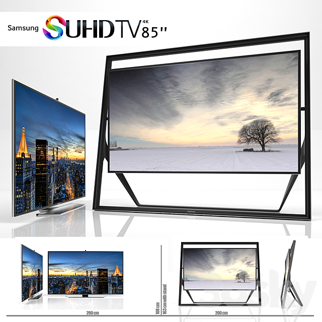SAMSUNG 85 INCH UHD TV 3DSMax File - thumbnail 1