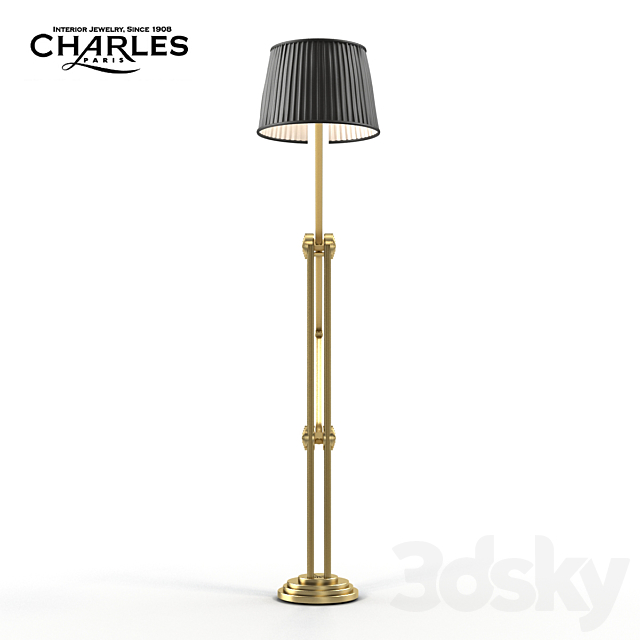 Charles Paris Propylees Floor Lamp L 3d