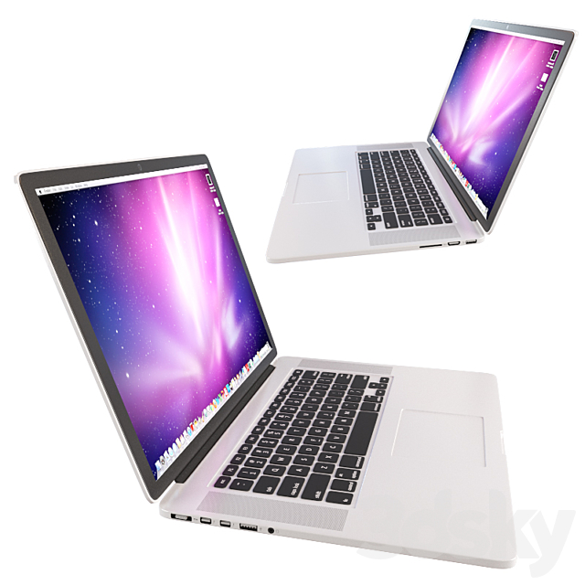 Notebook Apple MacBook Pro Retina 15 ” 3DSMax File - thumbnail 2