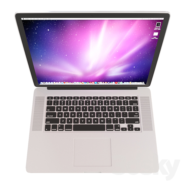 Notebook Apple MacBook Pro Retina 15 ” 3DSMax File - thumbnail 3