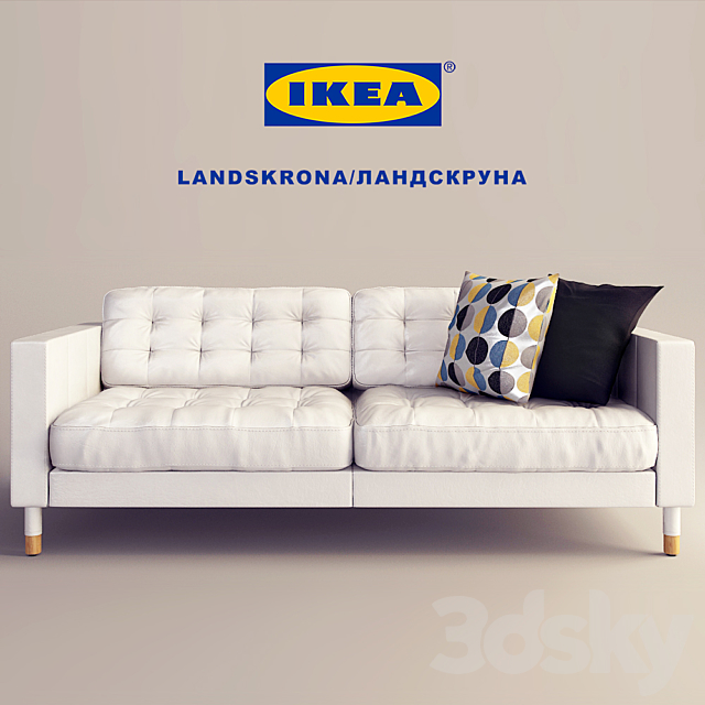 LANDSKRONA _ Landskrona Sofa 3 Seater. Sofa 3-seater 3DSMax File - thumbnail 1