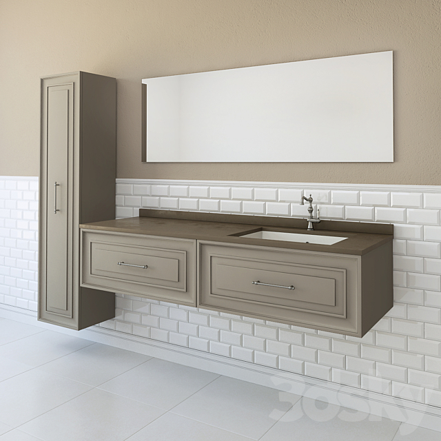 Furniture for bathrooms Gaia Alterego 3DSMax File - thumbnail 2