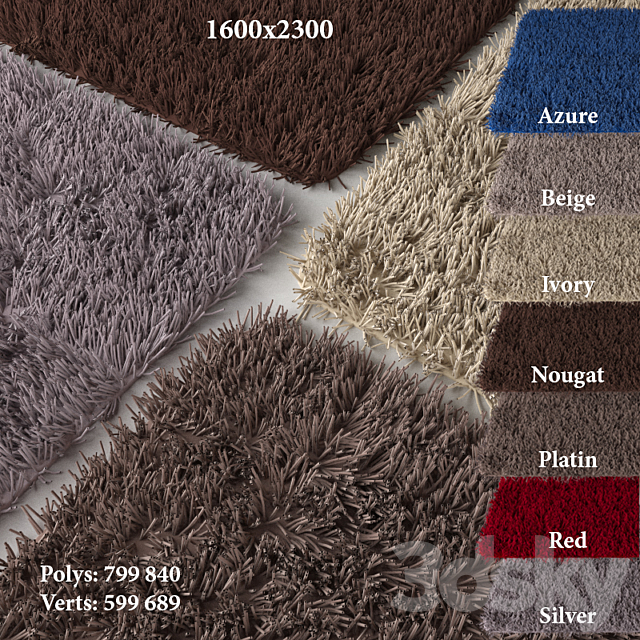 Carpet 1600h2300 Collie (7 colors) 3DSMax File - thumbnail 1