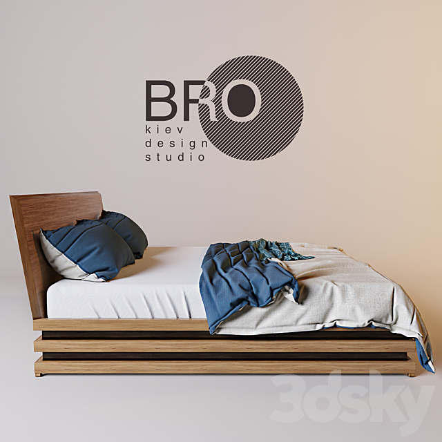 The bed of the BRO 3DSMax File - thumbnail 3