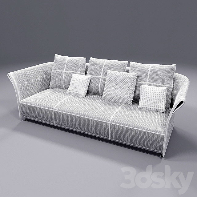 Longhi Charme sofa 3d