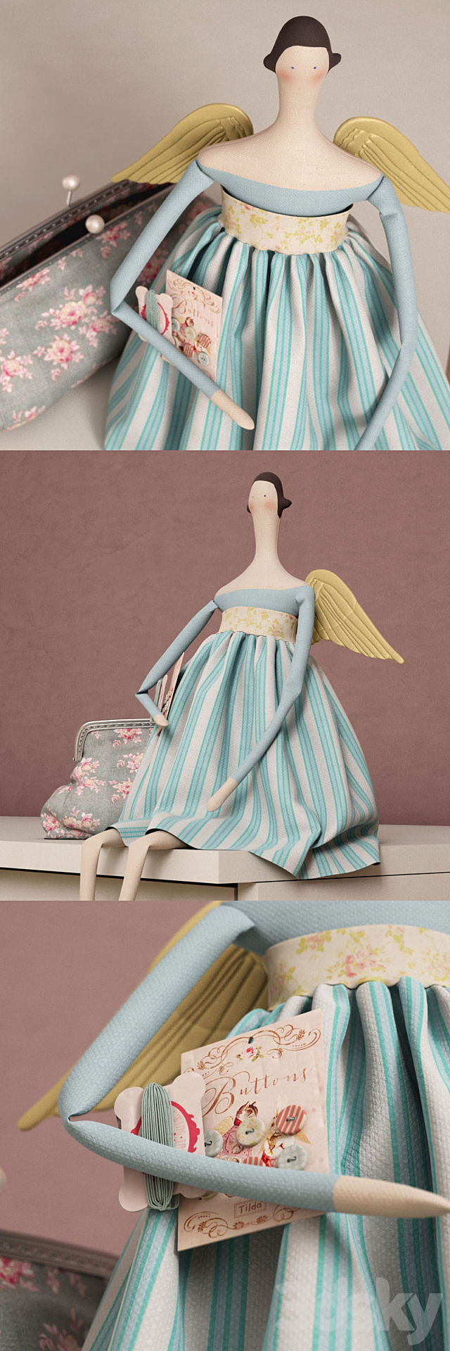 Doll tilde “Home Angel” from the collection 2014_2015 3DSMax File - thumbnail 2