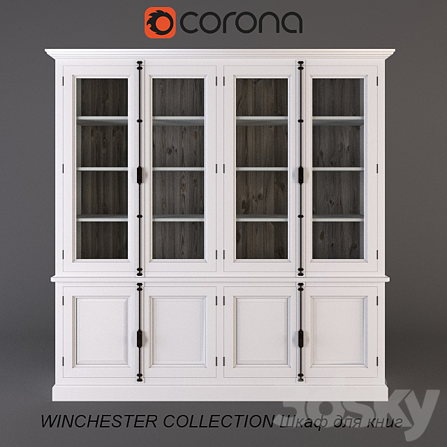 WINCHESTER COLLECTION bookcase 3DSMax File - thumbnail 1