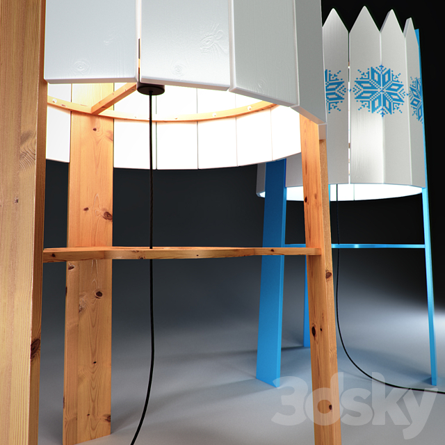 Fence lamp 3d