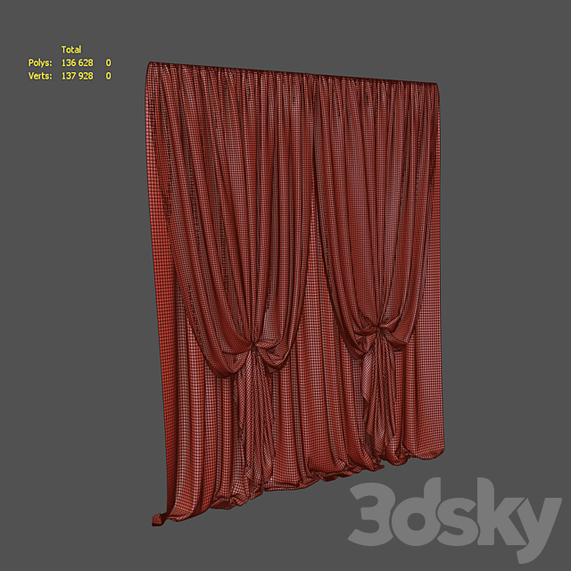 Curtain 6 3DSMax File - thumbnail 3