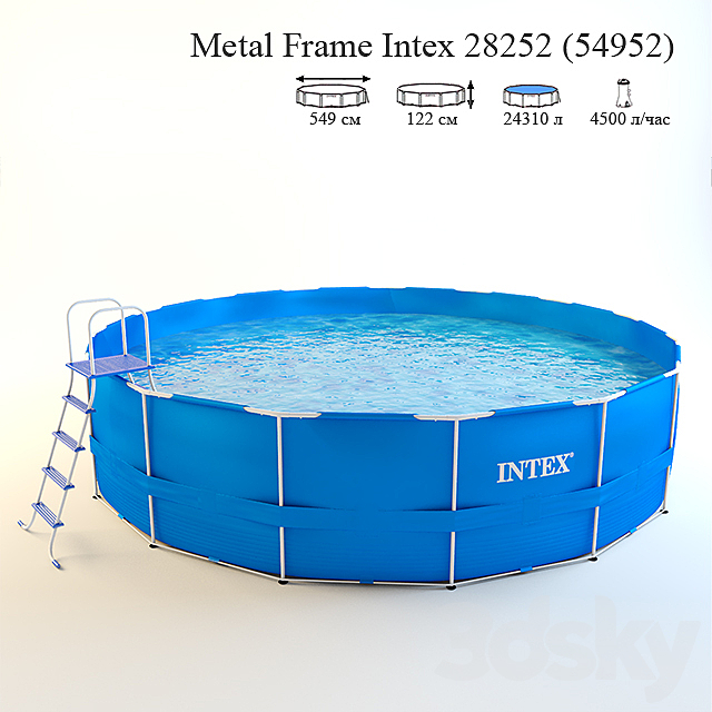 Frame pool Intex 3DSMax File - thumbnail 1