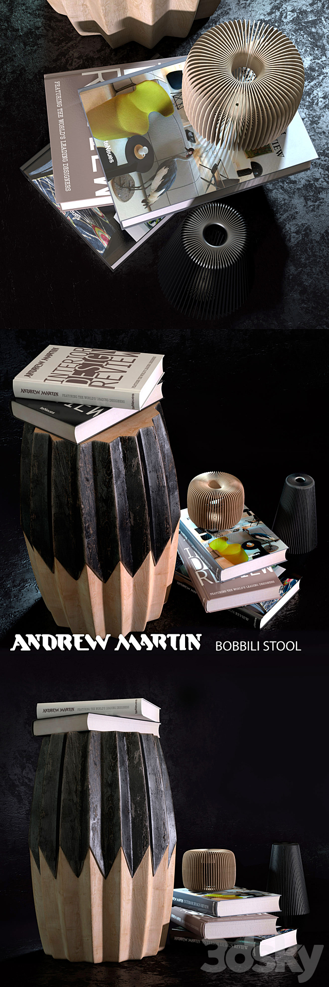 Andrew Martin – Bobbili stool 3DSMax File - thumbnail 1