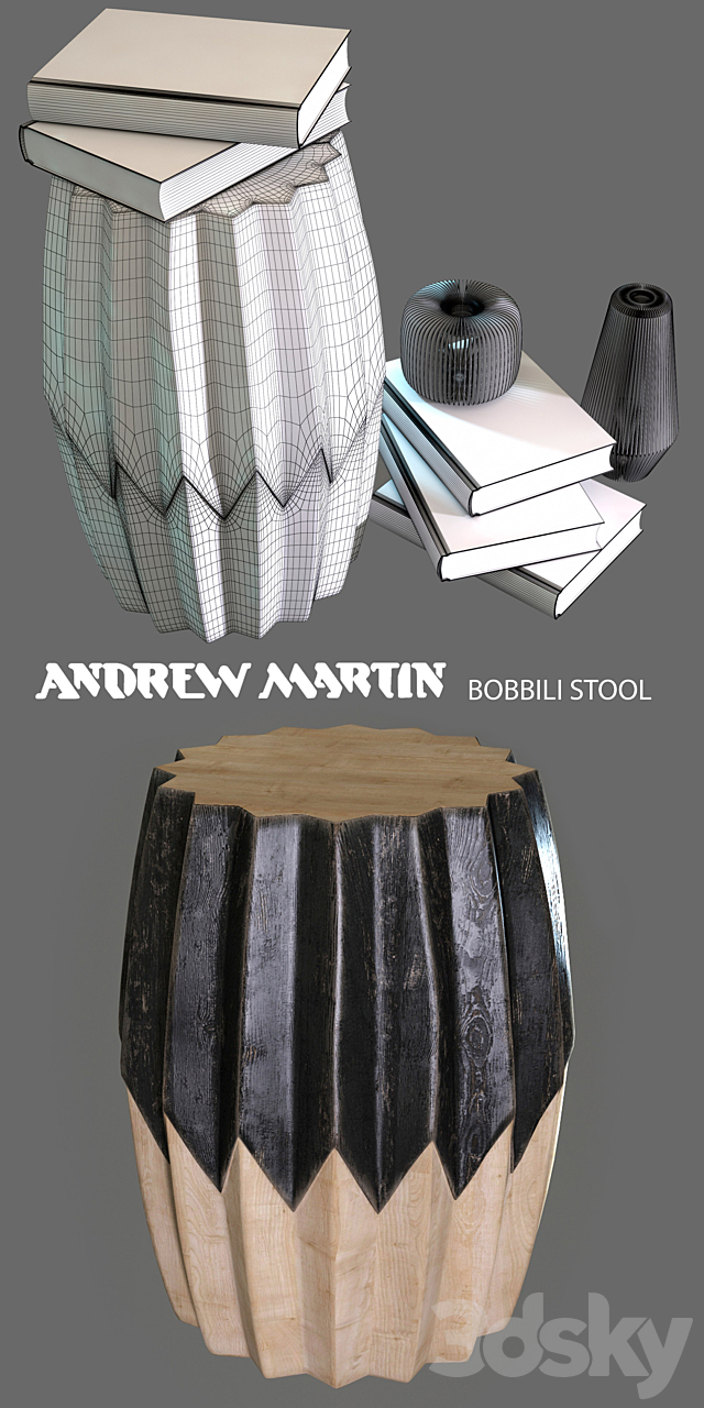 Andrew Martin – Bobbili stool 3DSMax File - thumbnail 3