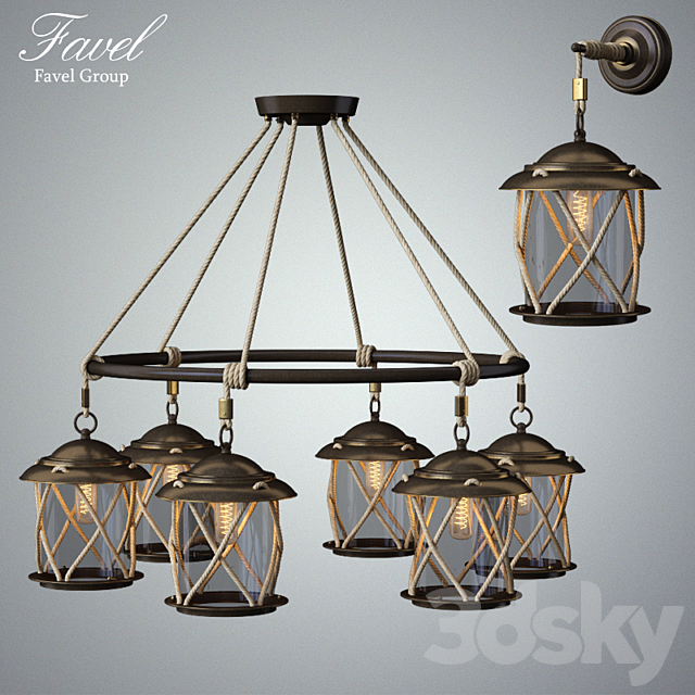 Favel Group Corda Marr _ oro 3d