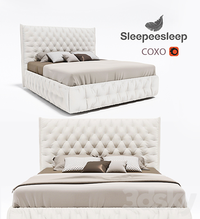 Bed Factory sleepeesleep. Model Soho. 3DSMax File - thumbnail 1