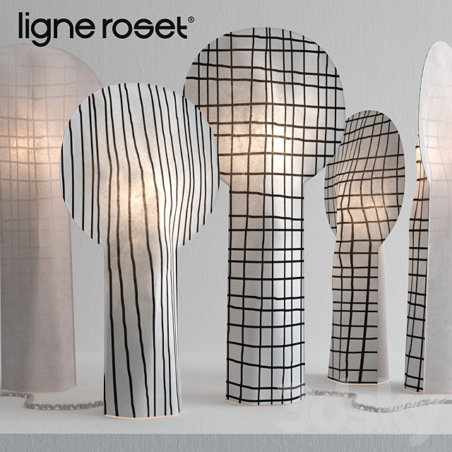 LIGNE ROSET paper lamps rene barba 3DSMax File - thumbnail 1