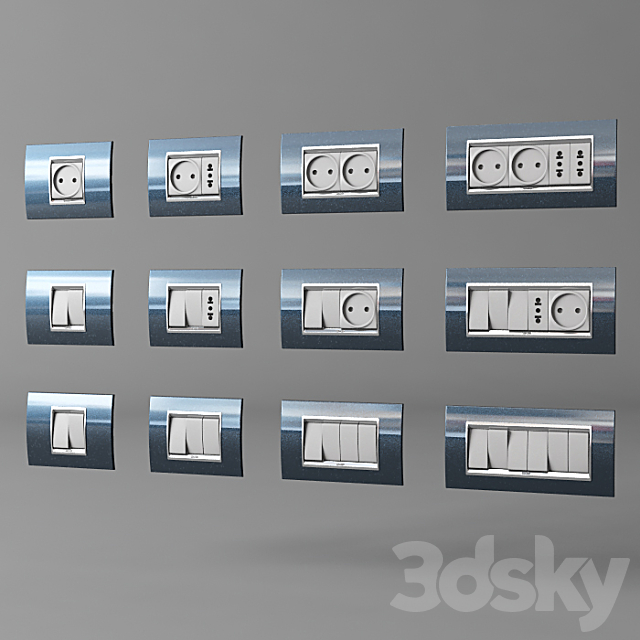 Gewiss Lux Titanium 3d