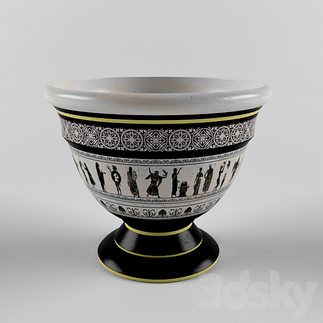 The vase in the Greek style 3DSMax File - thumbnail 1
