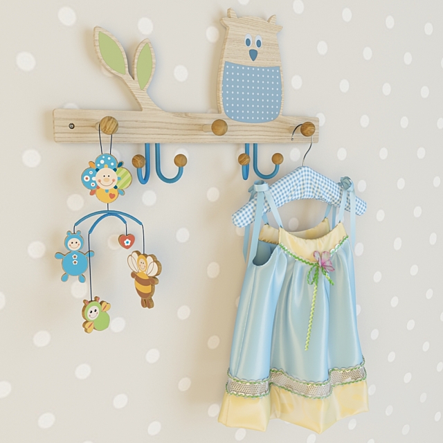 baby dress on a hanger 3DSMax File - thumbnail 1
