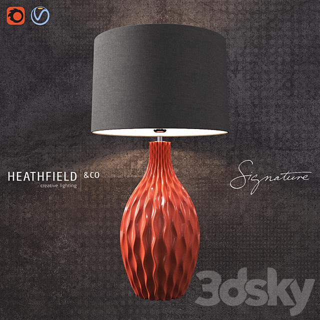 Otranto Prussian Table Lamp 3d