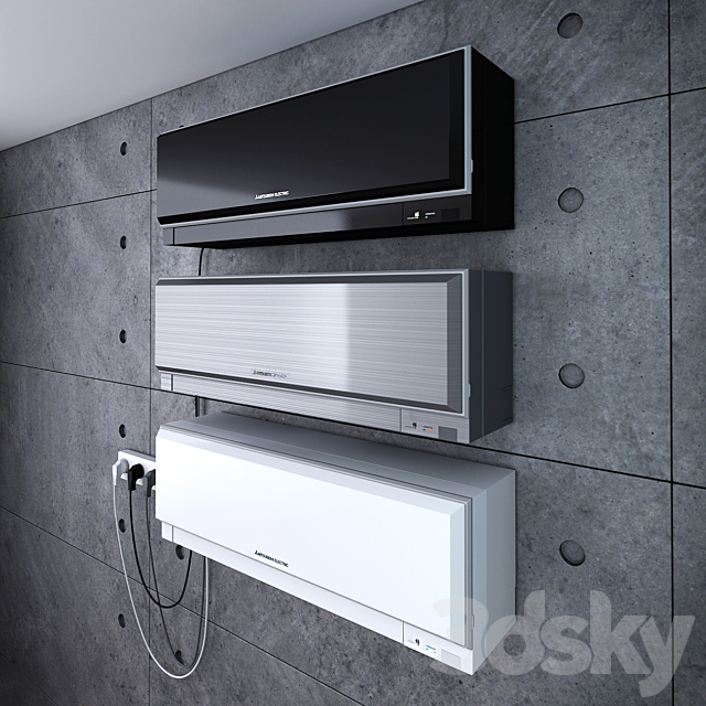 Conditioner Mitsubishi MSZ-EF Designer Series 3d