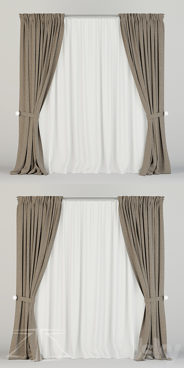 Curtain Set 10 3d
