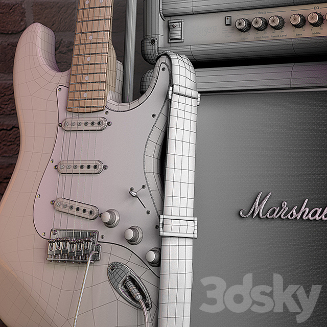 Fender & Marshall 3d