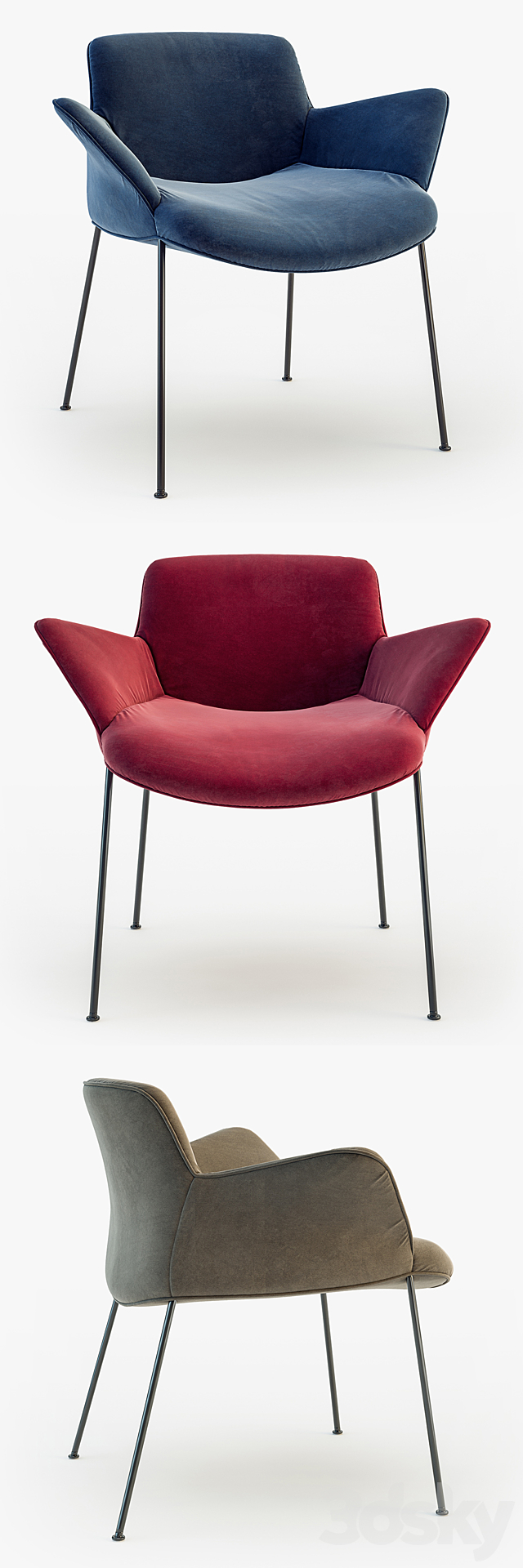 Walter Knoll chair BURGAZ 3d