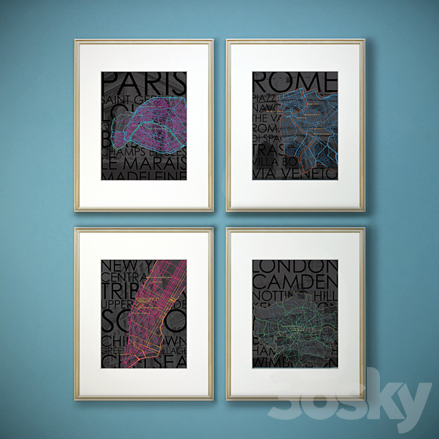 The picture in the frame: a collection 58. Map 3d